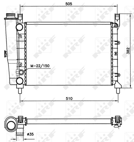 NRF Radiateur 58705