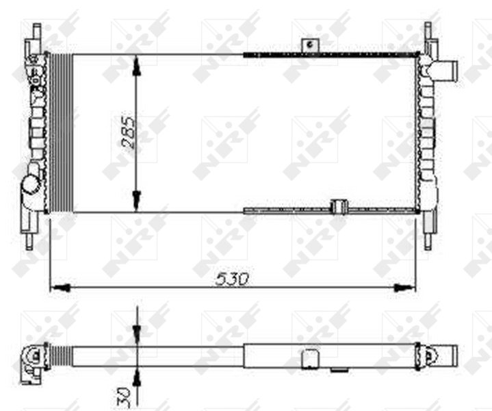 NRF Radiateur 58711