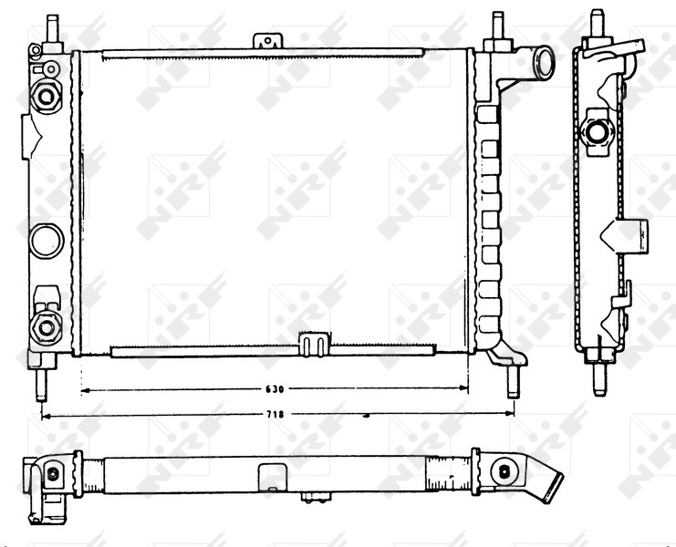 NRF Radiateur 58721