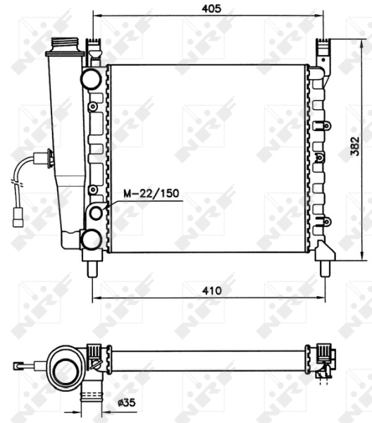 NRF Radiateur 58731