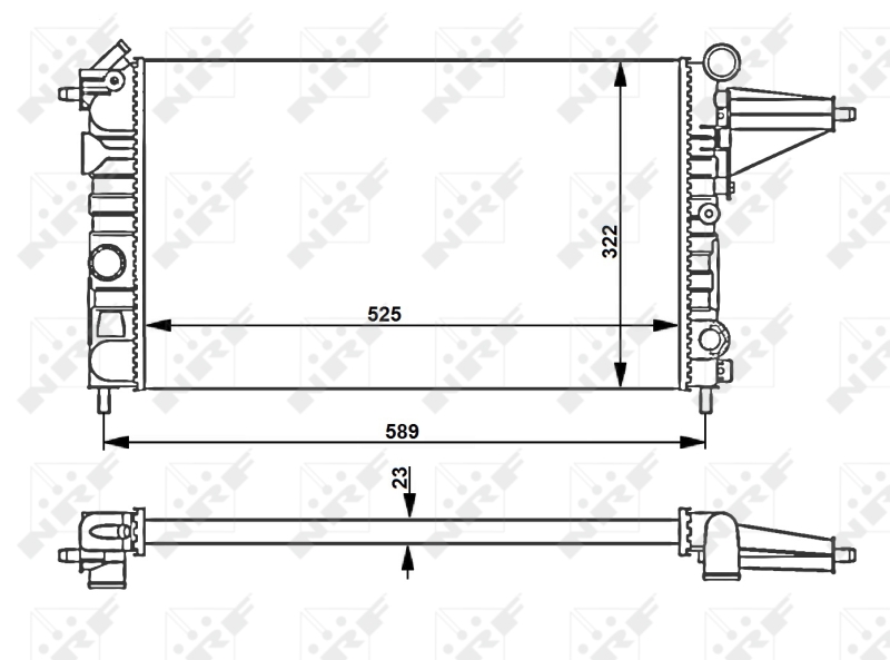 NRF Radiateur 58775