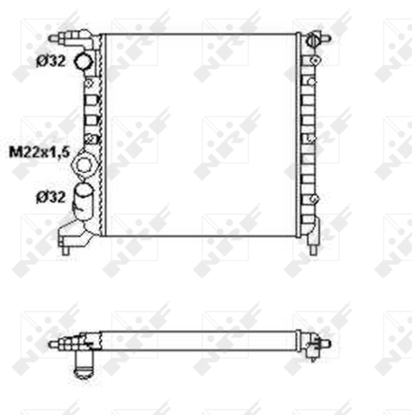 NRF Radiateur 58783