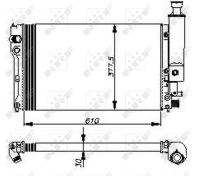 NRF Radiateur 58805