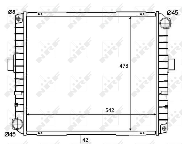 NRF Radiateur 58825