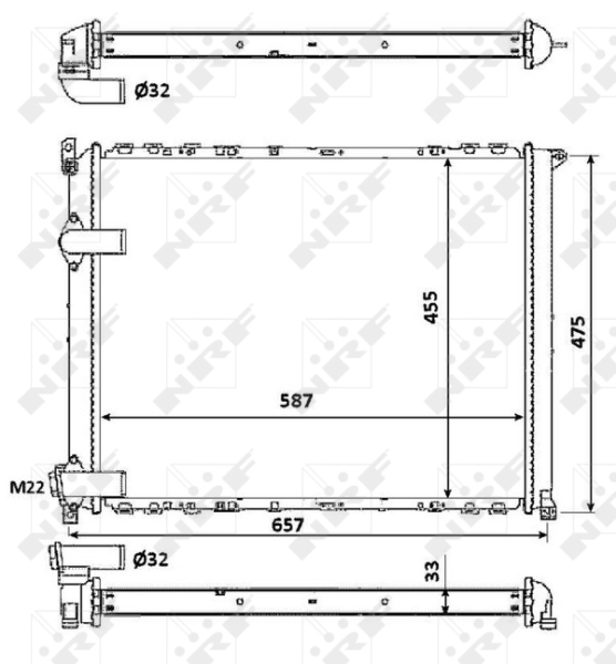 NRF Radiateur 58849