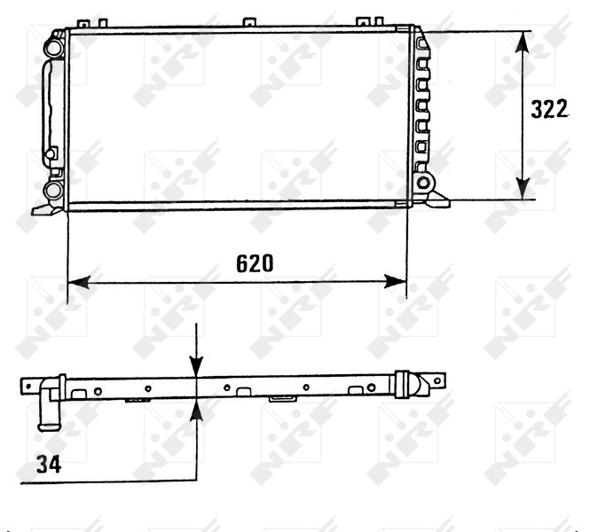 NRF Radiateur 58928