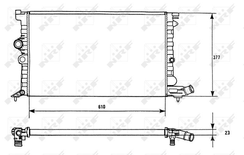 NRF Radiateur 58946