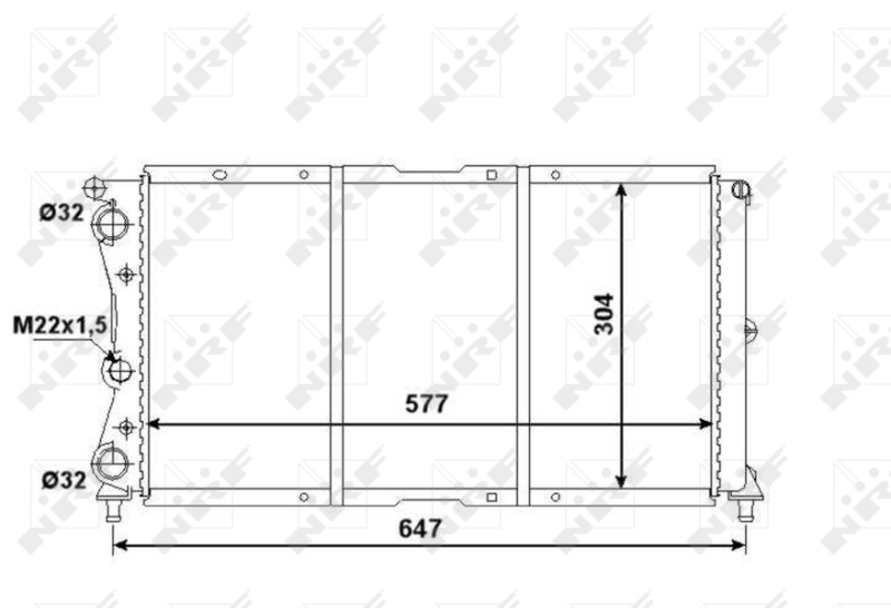 NRF Radiateur 58955