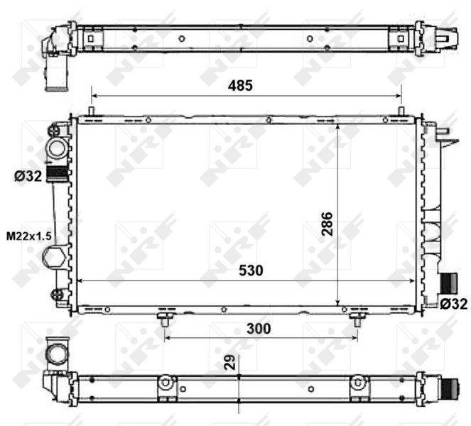 NRF Radiateur 58957A