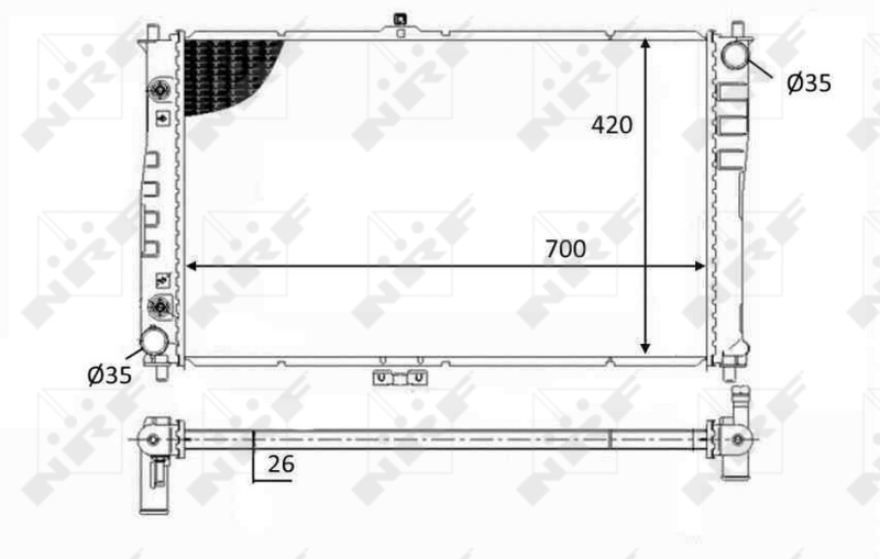 NRF Radiateur 59019