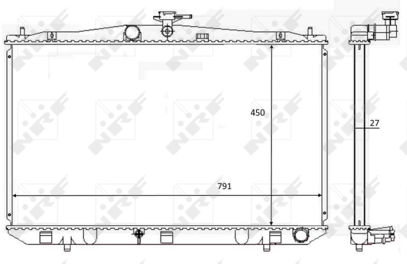 NRF Radiateur 59081