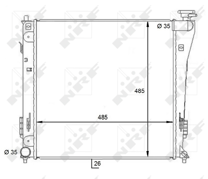 NRF Radiateur 59086