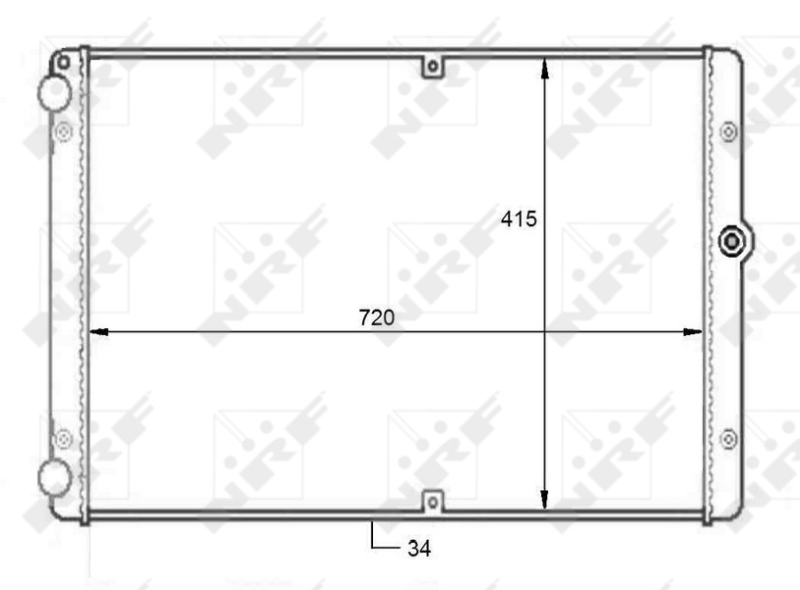 NRF Radiateur 59088