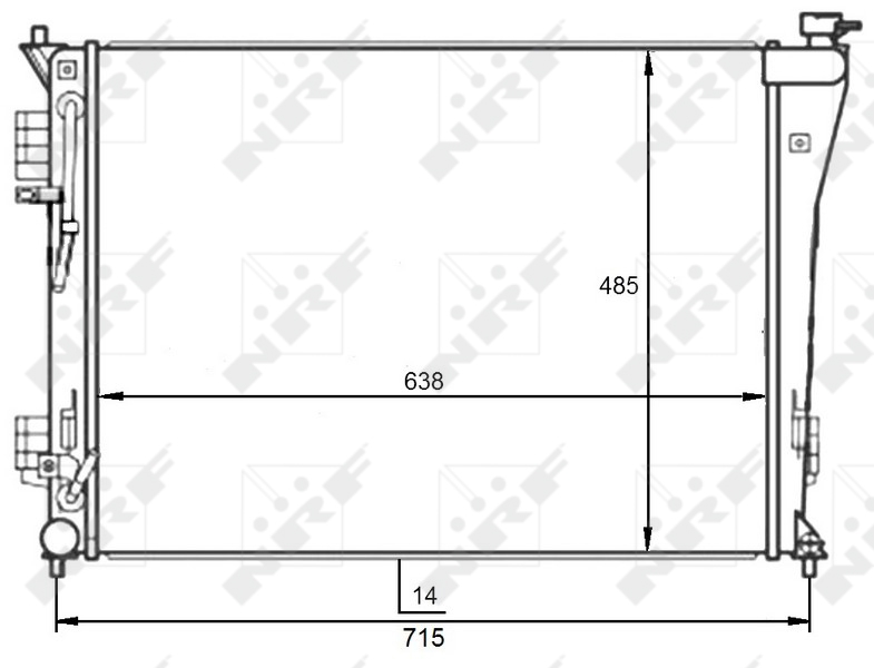 NRF Radiateur 59097