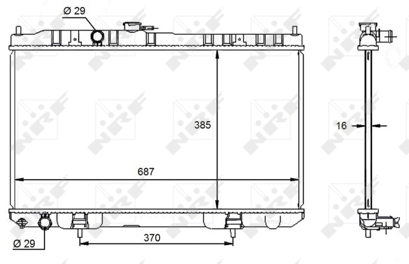 NRF Radiateur 59099