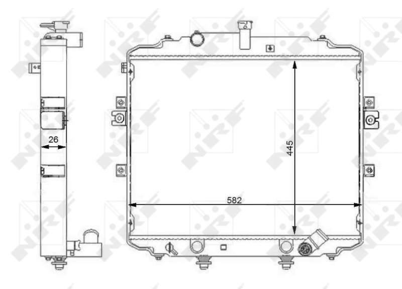 NRF Radiateur 59107