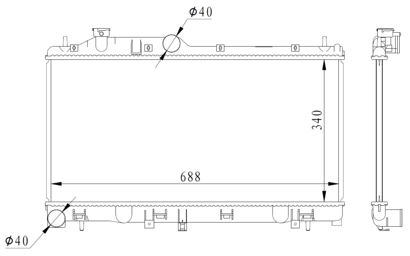 NRF Radiateur 59116