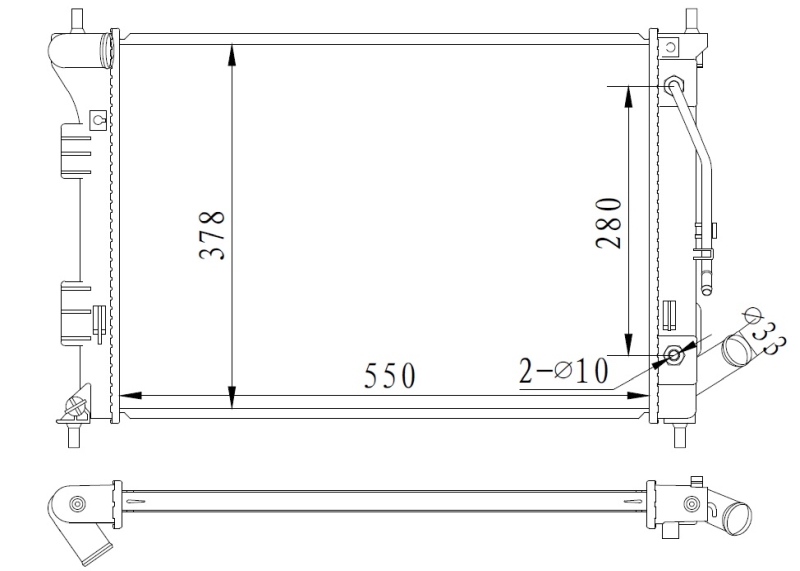 NRF Radiateur 59292