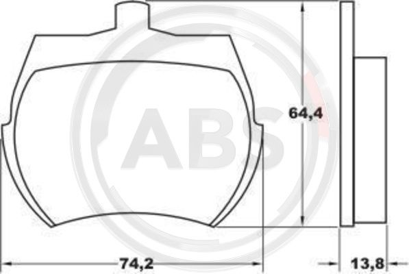 ABS Remblokset 36011