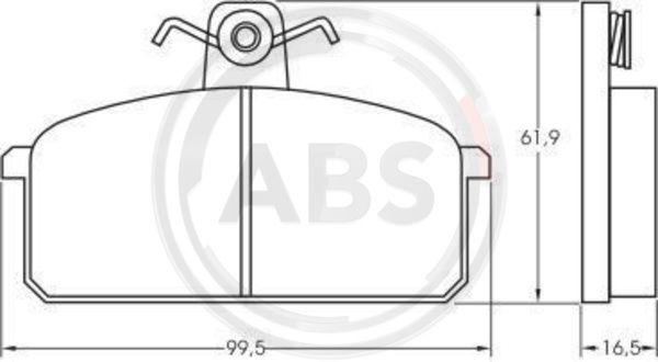 ABS Remblokset 36146