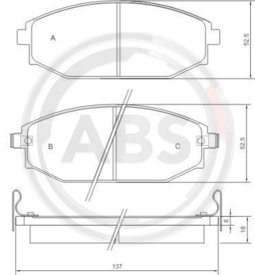 ABS Remblokset 37173