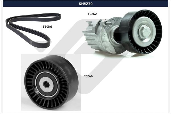 Hutchinson Poly V-riemen kit KHV 239