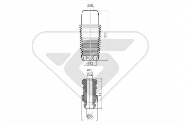 Hutchinson Stofkap schokdemper KP030