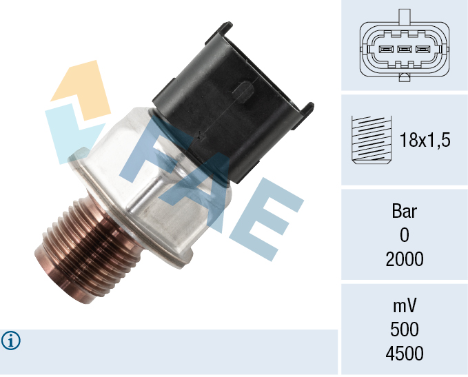 FAE Sensor, brandstofdruk 15628
