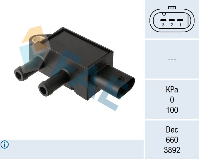 FAE Uitlaatgasdruk sensor 16160