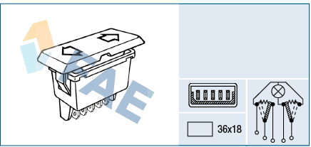 FAE Raambedieningsschakelaar 62640