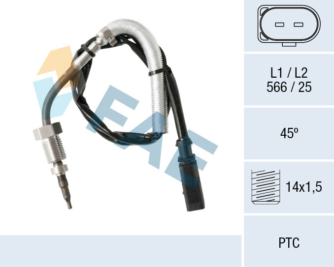 FAE Sensor uitlaatgastemperatuur 68007