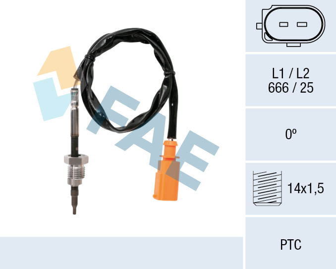 FAE Sensor uitlaatgastemperatuur 68014