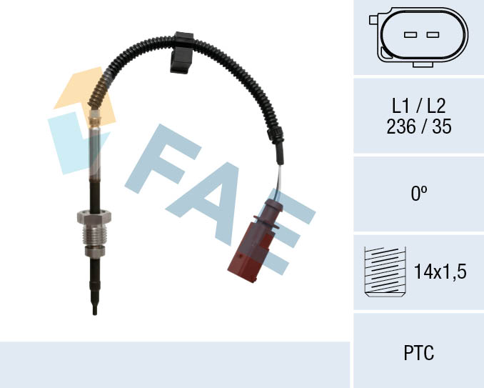 FAE Sensor uitlaatgastemperatuur 68033