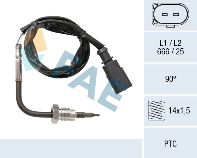 FAE Sensor uitlaatgastemperatuur 68048