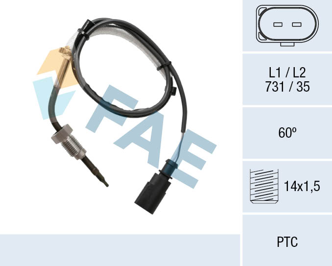 FAE Sensor uitlaatgastemperatuur 68056