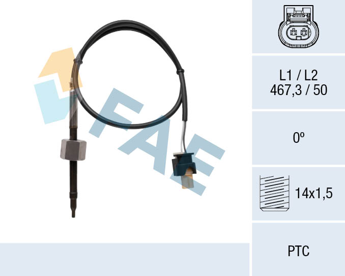 FAE Sensor uitlaatgastemperatuur 68071