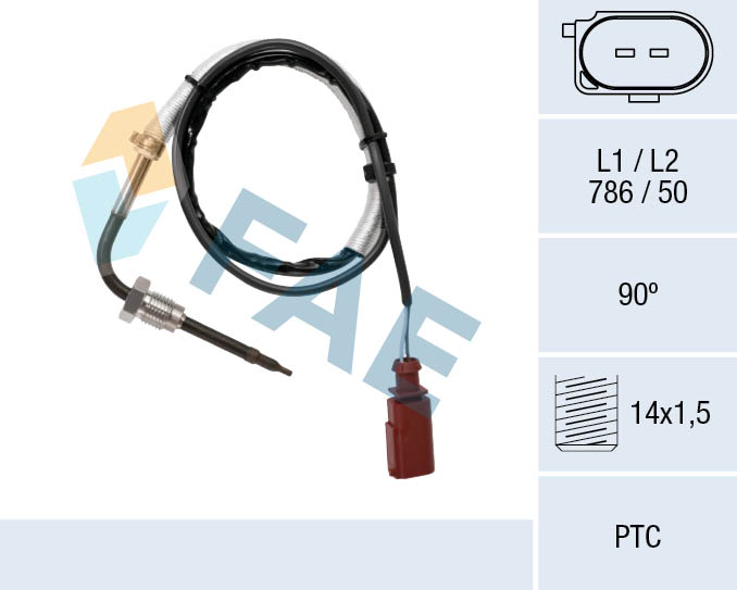 FAE Sensor uitlaatgastemperatuur 68089