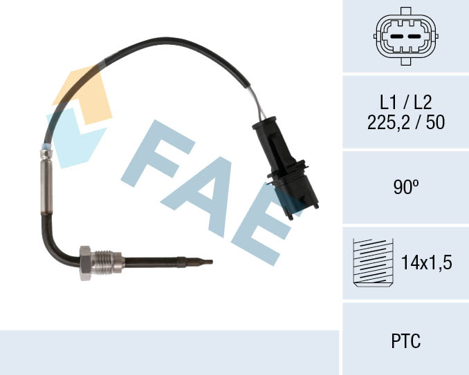 FAE Sensor uitlaatgastemperatuur 68091