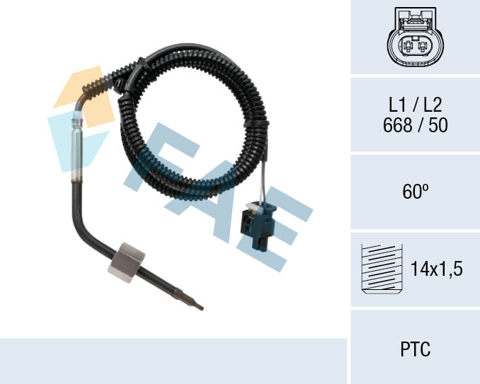 FAE Sensor uitlaatgastemperatuur 68094