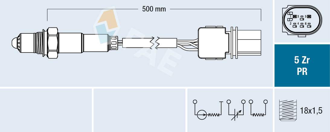 FAE Lambda-sonde 75080