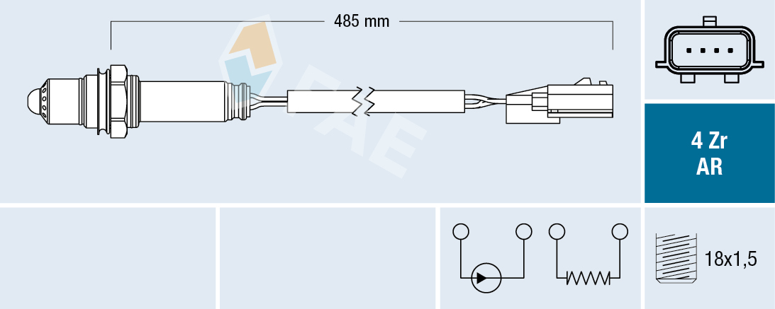 FAE Lambda-sonde 75634