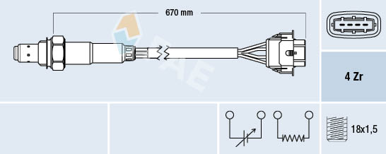 FAE Lambda-sonde 77304