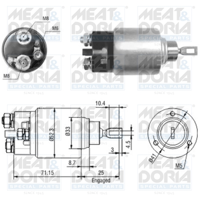 Meat Doria Starter magneetschakelaar 46044