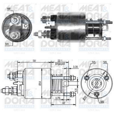 Meat Doria Starter magneetschakelaar 46047