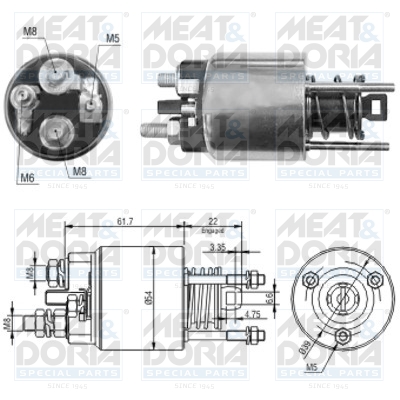 Meat Doria Starter magneetschakelaar 46145