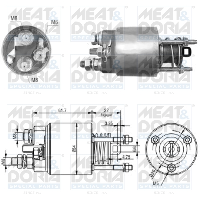 Meat Doria Starter magneetschakelaar 46152