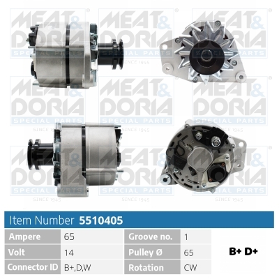 Meat Doria Alternator/Dynamo 5510405