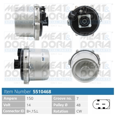 Meat Doria Alternator/Dynamo 5510468