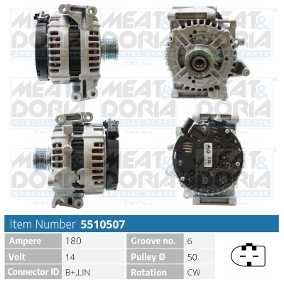 Meat Doria Alternator/Dynamo 5510507