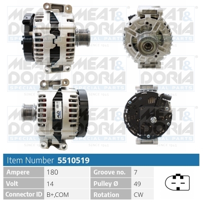 Meat Doria Alternator/Dynamo 5510519